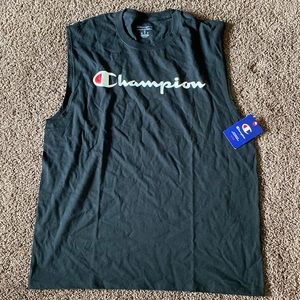 Black and white Champion Tank Top